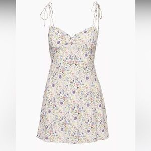 aritzia wilfred floral fable dress